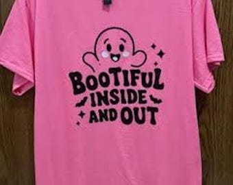 Halloween Ghost Tee | Pink Spooky-Cute Shirt