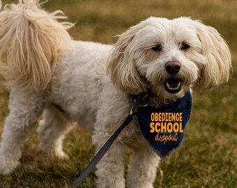 Obedience School Dropout Dog Bandana | Funny Pet Accessory
