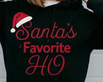 Santa's Favorite HO Hoodie – Funny Christmas Gift