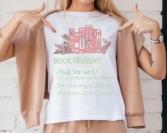 Booktrovert Definition Tee – Funny Book Lover Shirt for Introverts