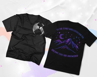 ACOTAR Night Court Shirt | Velaris Starry Mountain Tee