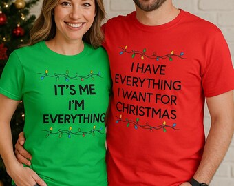 Funny Christmas Couple Shirts | Matching Holiday Outfit