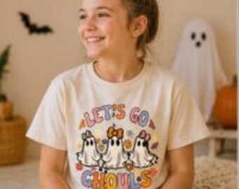 Let's Go Ghouls Youth Shirt | Spooky Halloween Kids Tee