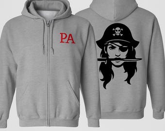 Custom Mascot Zip Hoodie | Personalized School Spirit Wear