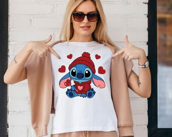 Alien Valentine Graphic Tee | Love Character Shirt