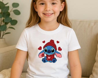 Kids Valentine Shirt | Alien Graphic Tee