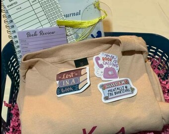 Bookish Reader Bundle- Shirt + Stickers + Journal + Bookmarks + Stickynotes
