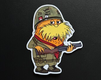 Divertente parodia di adesivi militari del Vietnam, plotone di ricognizione statunitense "Fox Force"