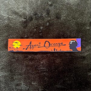Agent Orange Sticker, Military Inspired Glossy Vinyl Decal