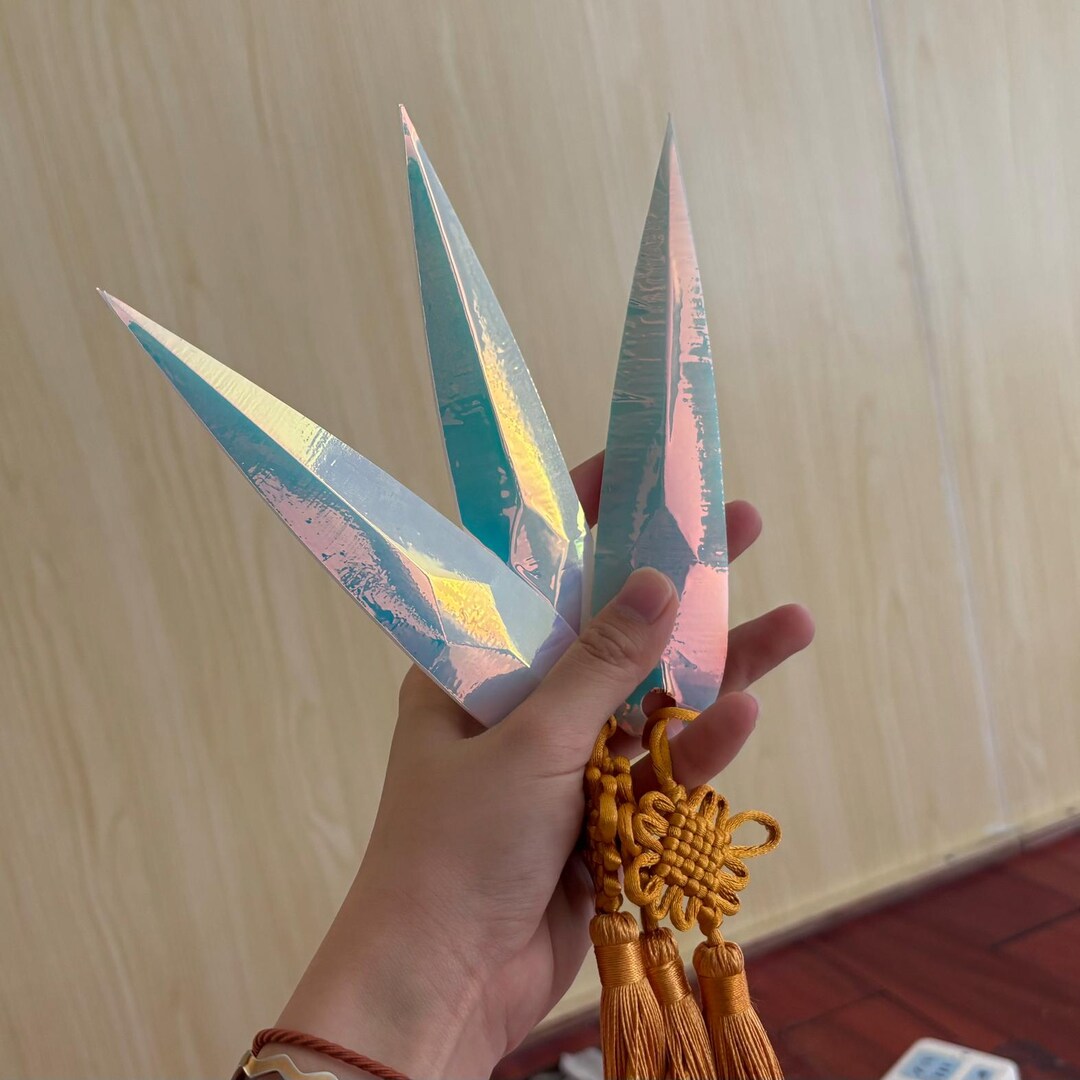 Kpop Demon Hunter Cosplay Waffe - Blaue Prop Replica Für Rollenspiel