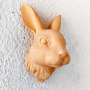 Rabbit head wall mount, Bunny, Home décor, gifts for dad, pets, living room decoration piece, animal head , art, 3d printed