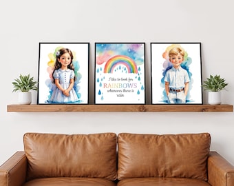 LDS Primary & Baptism Artwork | 8x10 Digital Prints for Kids' Room Decor | Printable Download