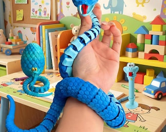 Zootopia Gary Schlangen-Spielzeug-Serumstift, Gary de Snake realistisches 3D-Spielzeug-Drachenei, Geschenk für Enkel, Anime-Geschenke für sie