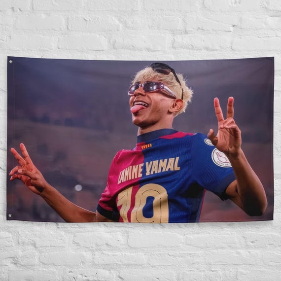 Lamine Yamal Giant Flag 3f X 5f, Soccer, Barcelona, Fcb, Messi - Etsy