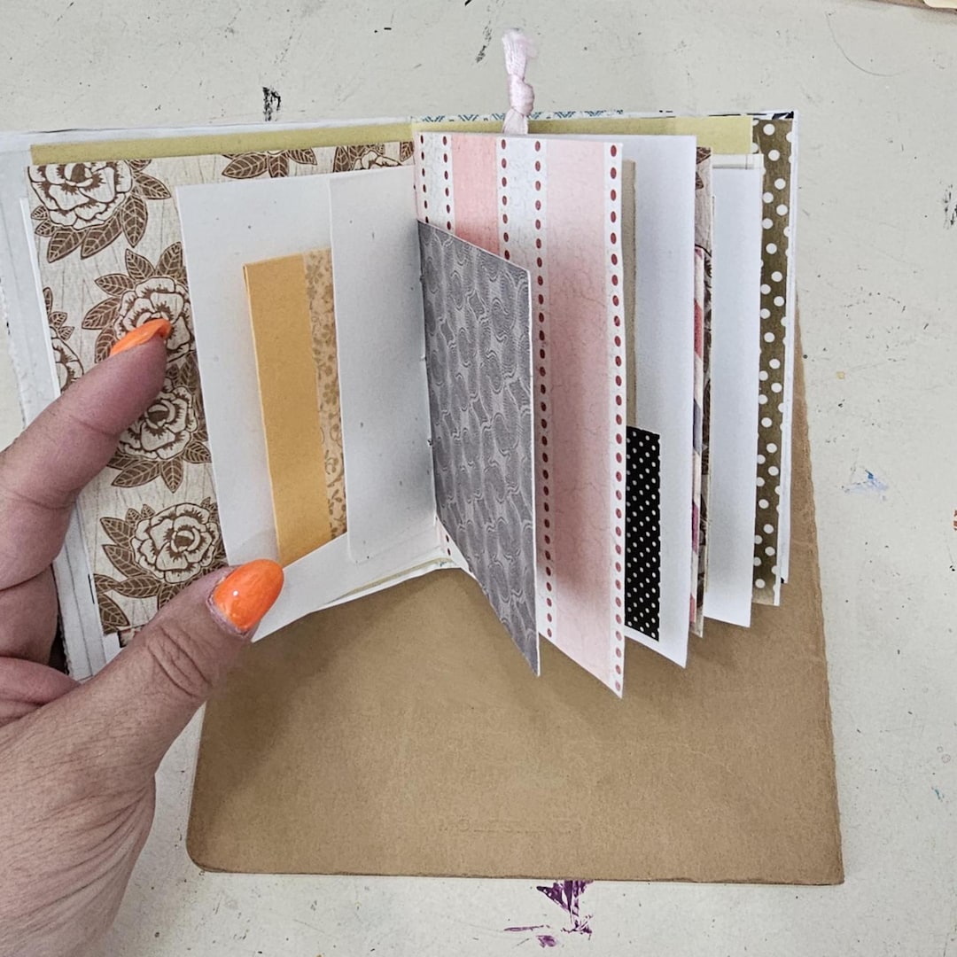 Small Handmade Junk Journal With Pockets Ephemera Scrapbook Journal ...