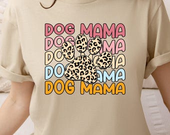 Dog Mama Shirt, Cozy Sweatshirt for Moms — Pet Lover Graphic Shirt
