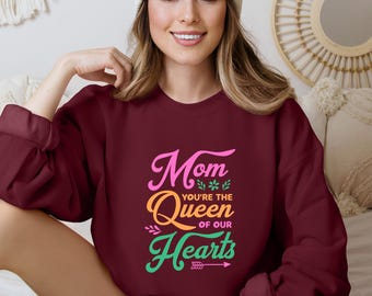 Mom Queen of Hearts Floral Shirt, Mama Birthday Shirt, New Mimi T-Shirt