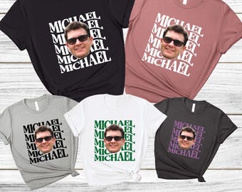 Custom Birthday Face Shirt Personalized Photo Party Tee Celebration