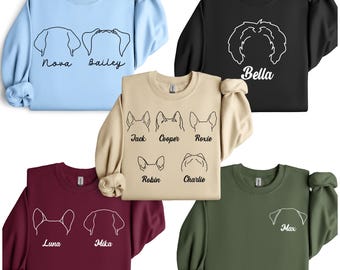 Custom Dog Ears Sweatshirt: Christmas Shirt — Unique Pet Owner Gift