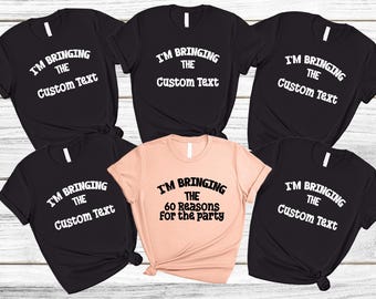 60th Birthday Party Shirt Group Celebration Tee Sixty Squad