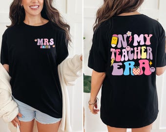 Custom Teacher Era Shirt, Math Music Teacher Apparel, Unisex Sweatshirt
