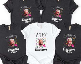 60th Birthday Crew T-Shirt Custom Face Celebration Graphic Tee