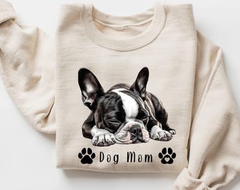 Custom Boston Terrier Shirt, Dog Mom Apparel, Personalized Pet Lover Gift