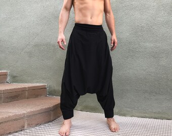 Harem Pants Men, Ninja Pants, Samurai Pants, Mens Loungewear, Festival Clothing, Festival Outfit