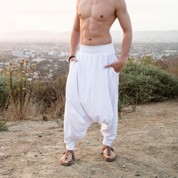 Harem Pants Men Sarouel Homme Burning 