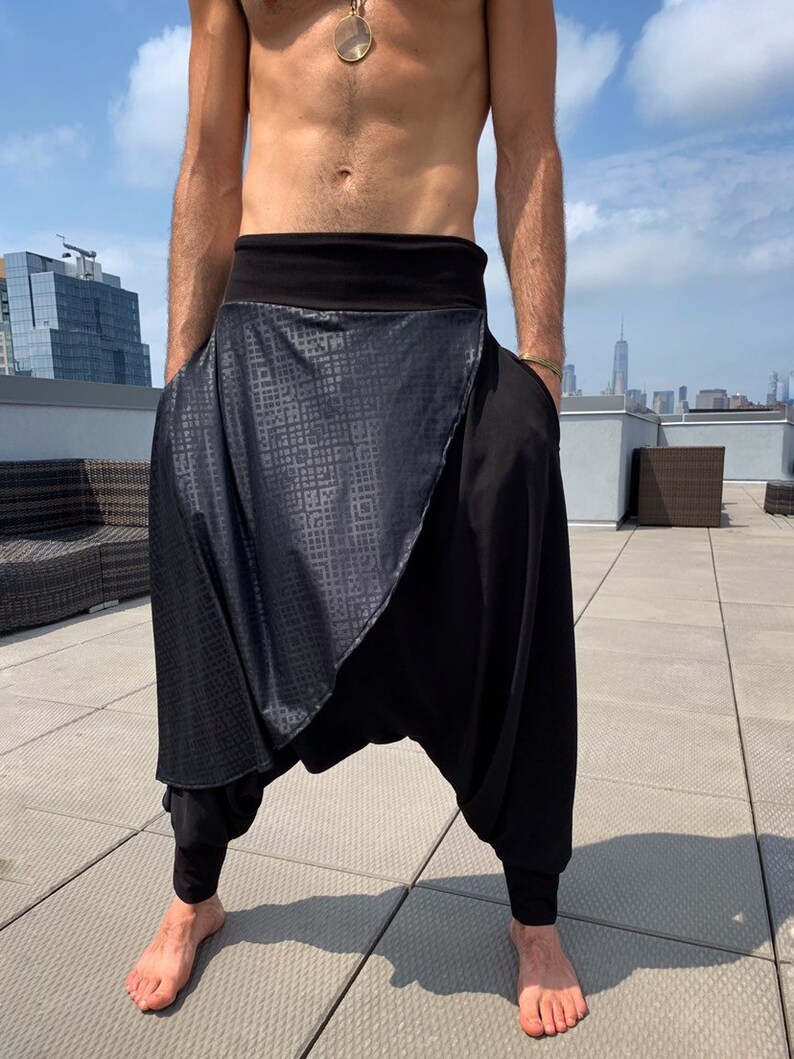 Samurai Pants Harem Pants Men Glorka Men Harem Pants Ninja | Etsy