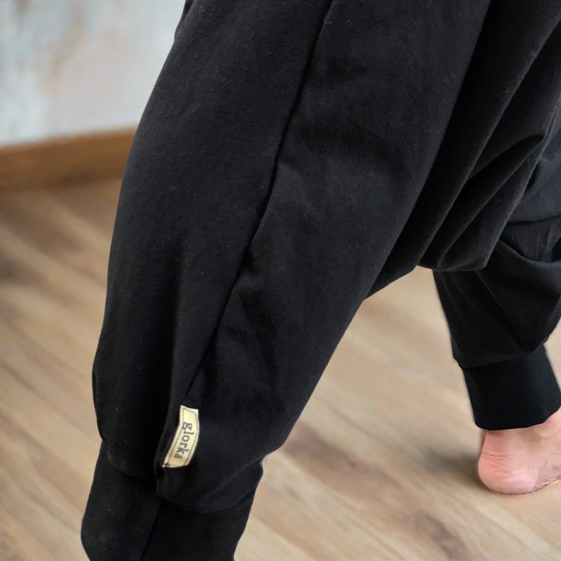 Harem Pants Men, Ninja Pants, Samurai Pants, Mens Loungewear, Festival Clothing, Festival Outfit image 8