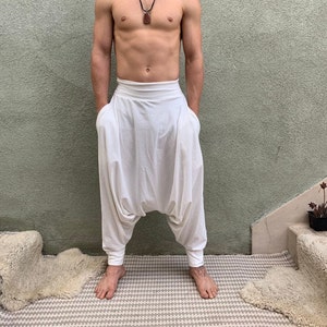 White Mens Yoga Pants Kundalini Clothing Kundalini Yoga - Etsy