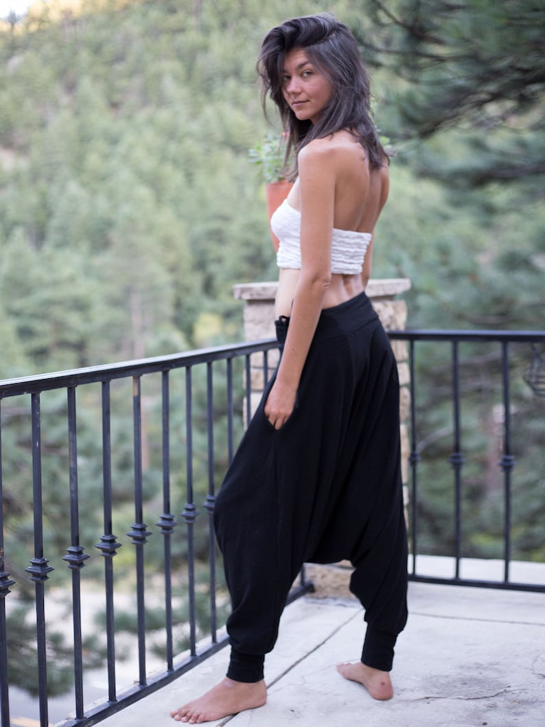 Drop Crotch Harem Pants by Glorka
