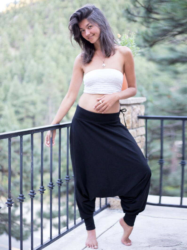 Drop Crotch Harem Pants by Glorka