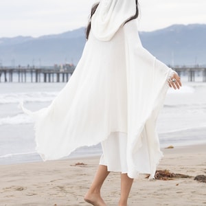 White Hooded Poncho by glorka