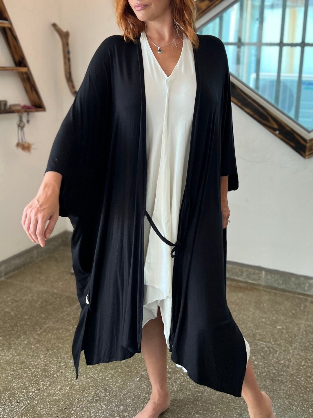 mando kimono jacket 黒 Uzurai Kimono Jacket – ACDC RAG