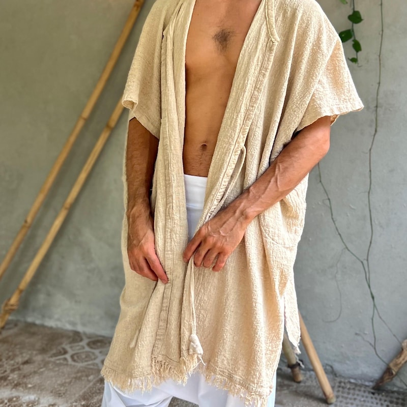 Hemp Robe Hemp Robe for Men - Etsy
