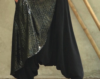 Samurai Harem Pants: Unisex Festival Drop Crotch - Glorka