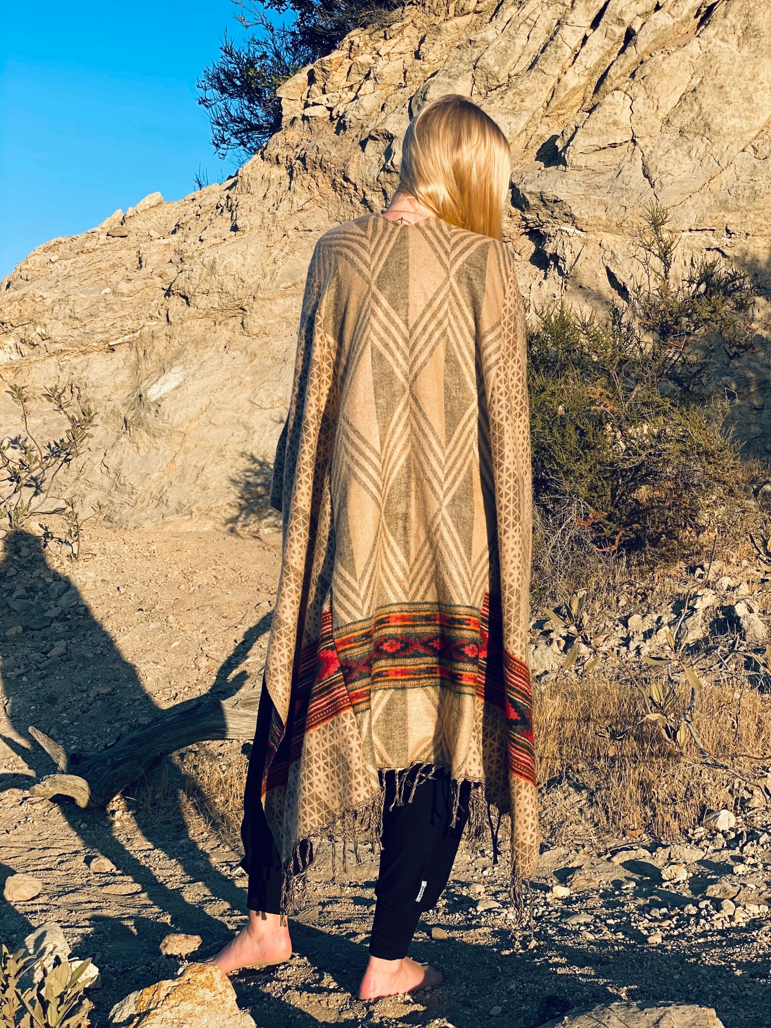 Wool Ethnic Poncho Shaman Poncho Ritual Robe Ceremony Etsy