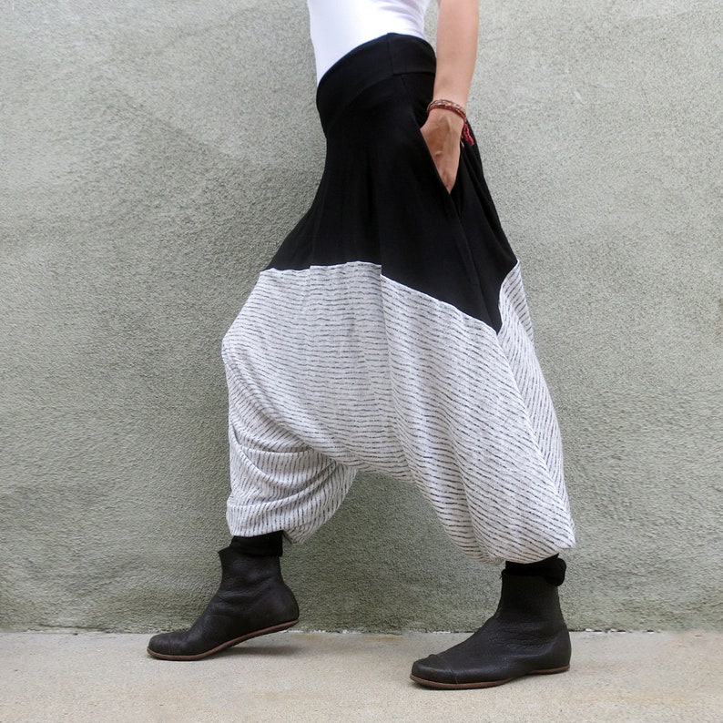 Samurai Pants Ninja Pants Sarouel Femme Sarouel Homme Glorka Harem Pants Women Loose Yoga Pants Burning Man Costume Harem Pants Men