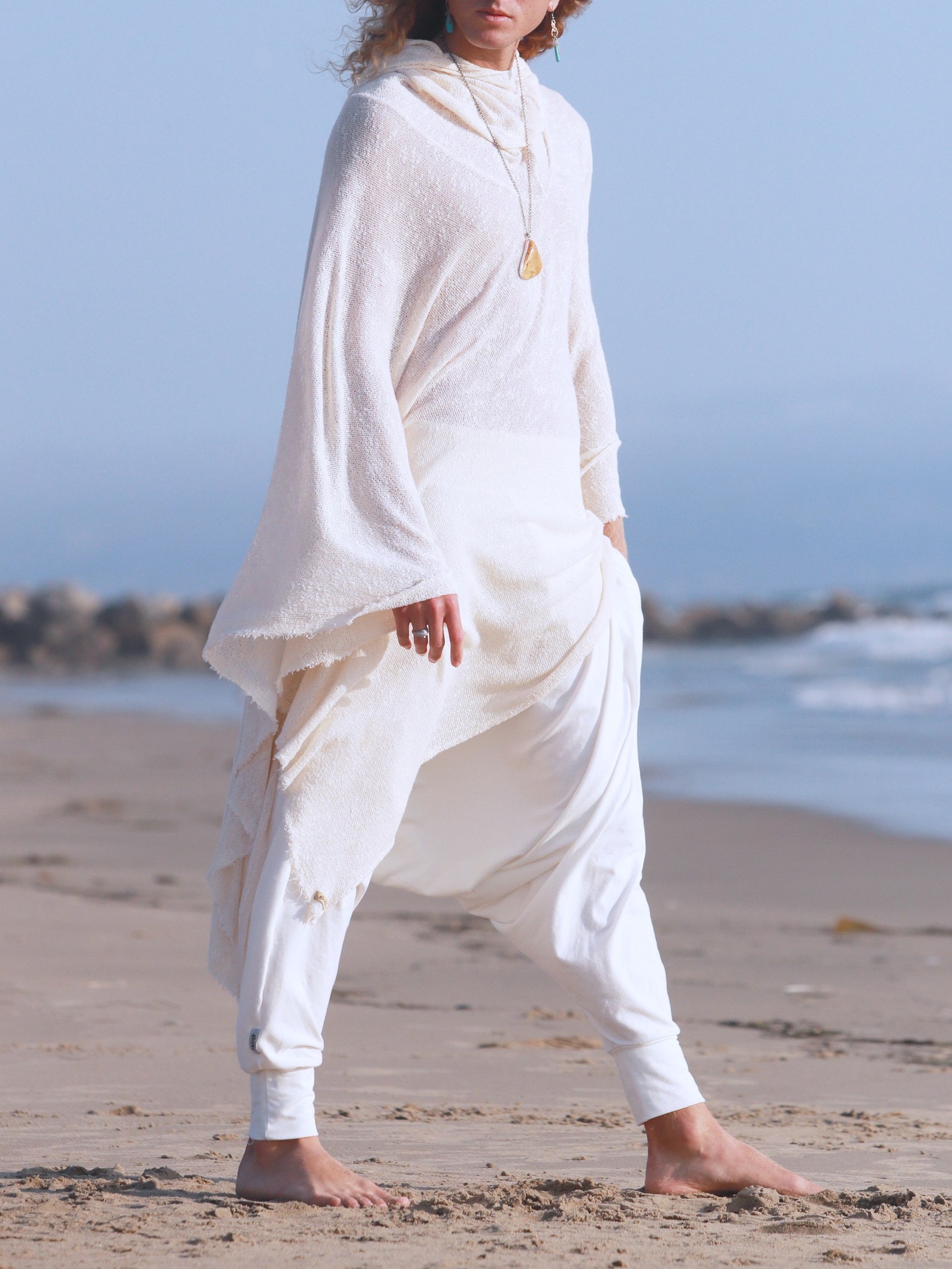 White Cotton Harem Pants Kundalini Yoga White Pants Samurai Etsy