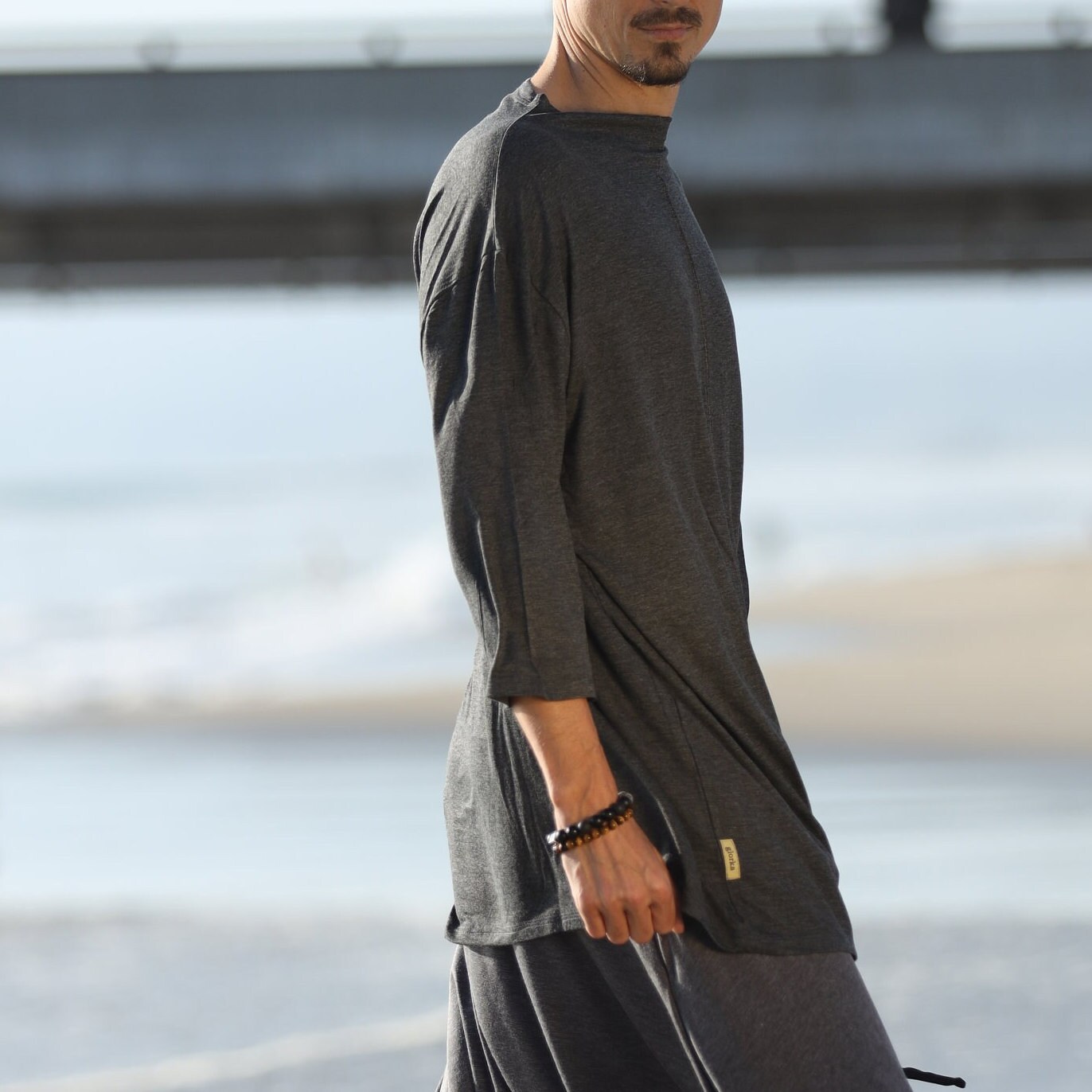 Zia Long Sleeve Shirt — Grisaglia Grey – La Garçonne