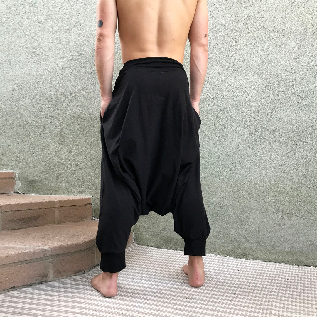 Harem Pants Men Samurai Pants Cotton Harem Pants Burning Man