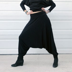 Black Harem Pants Black Yoga Pants Ninja Pants Samurai - Etsy