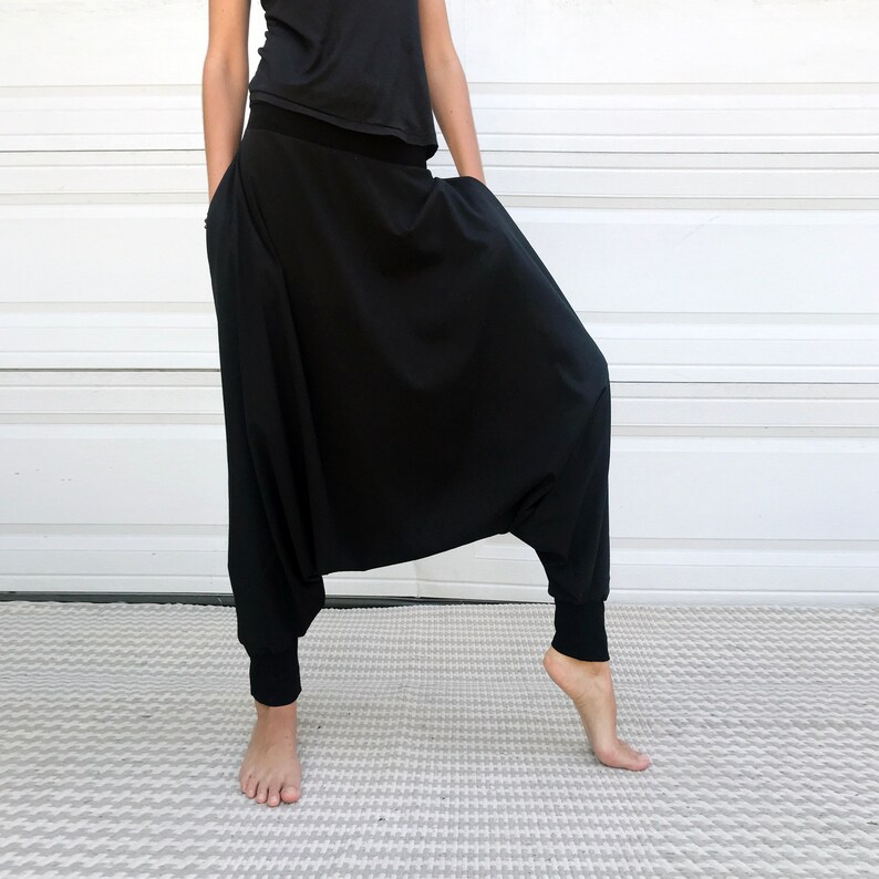 Drop Crotch Harem Pants by Glorka