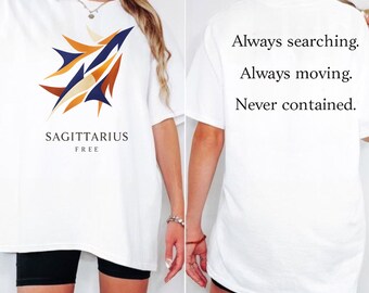 Sagittarius Zodiac Shirt Astrology Tee Horoscope TShirt Sagittarius Birthday Gift Zodiac Apparel Star Sign Shirt for Sagittarius