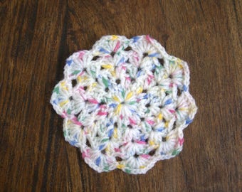 Hand-knitted Coasters (Small) Birthday Vibes