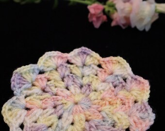 Hand-knitted Coasters (Large) in Easter Spring and Stone Ash