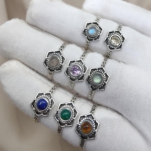 Handcrafted Sterling Silver Floral Ring – Vintage Boho Artisan Design, Unique Women’s Jewelry Gift
