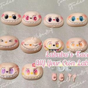 Labubu DIY Material Package, Craft Supplies for making your own Labubu, Labubu Creative Decorative, Labubu Fan Art Inspired, Multiple Faces